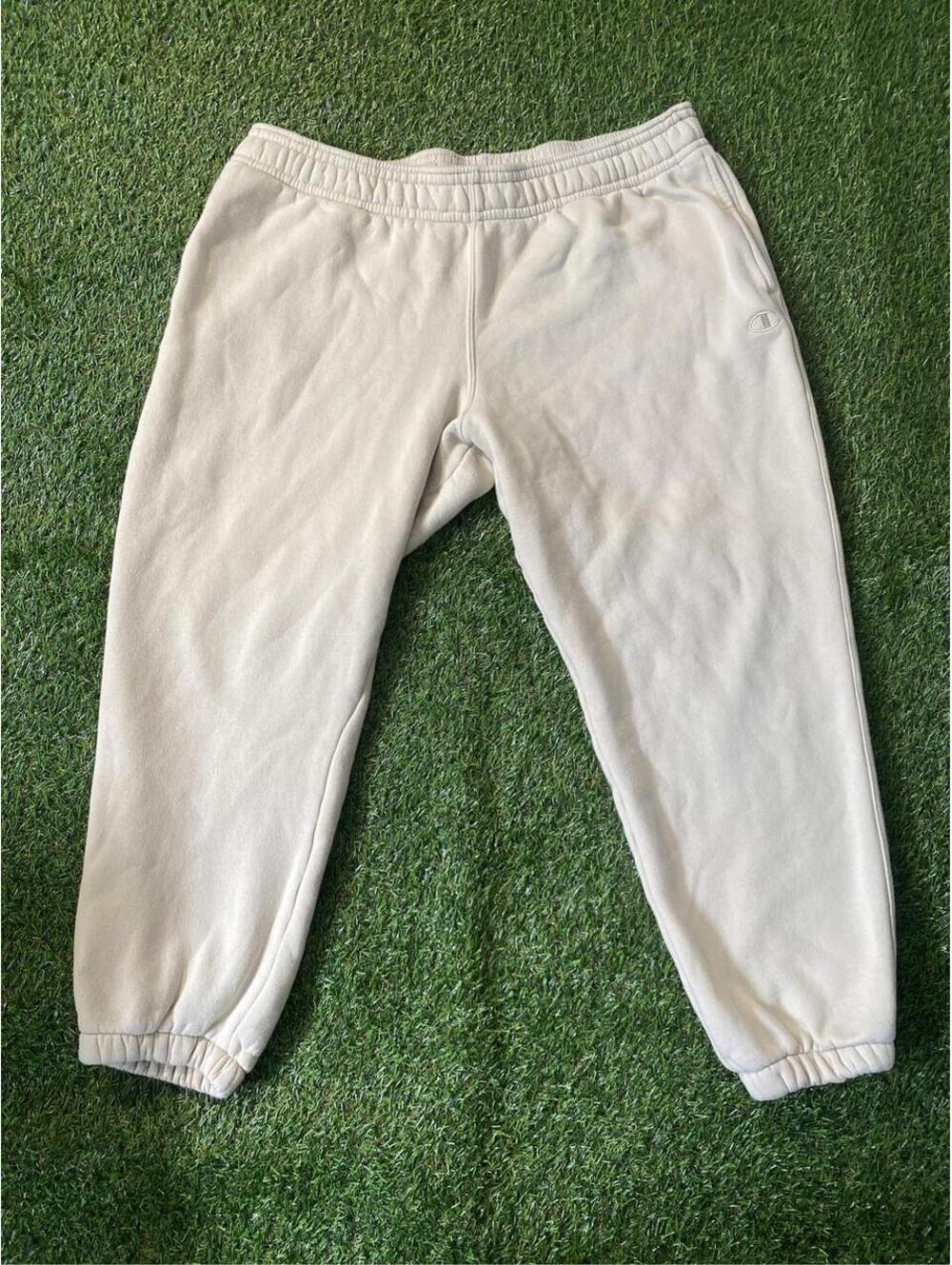 Champion Cream sweatpants with drawstring waist